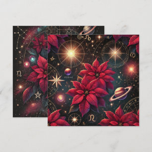 Invitación Libro de carátulas de Poinsettia Celestial de Bruj