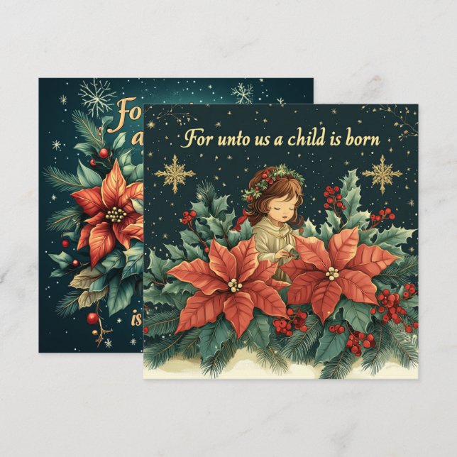 Invitación Libro de carátulas para niños sobre Navidades impr (Anverso / Reverso)