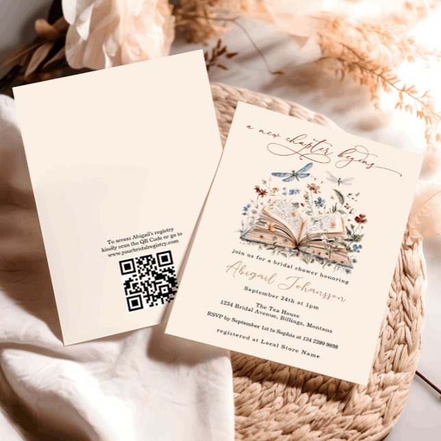 Invitación Libro de Código QR Nuevo Capítulo Comienza Despedi (Subido por el creador)