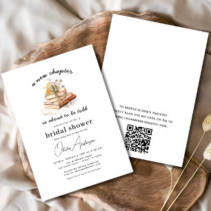 Invitación Libro de códigos QR Nuevo capítulo comienza ducha 