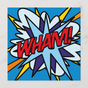 Invitación Libro de Cómic Colorido Divertido Moderno