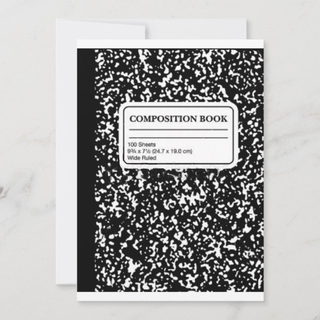 Invitación Libro de composición/profesor-alumno (Anverso)