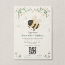 Libro de Cuentos Código QR Cumpleaños Niños Abeja