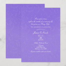 Invitación Libro de cuentos de la princesa púrpura damasco el