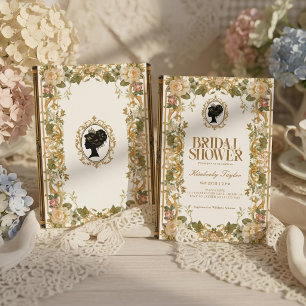 Invitación Libro de cuentos vintage nueva capítulo Despedida 
