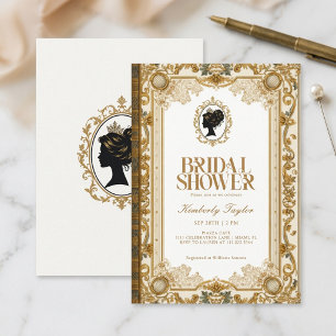 Invitación Libro de cuentos vintage nueva capítulo despedida 