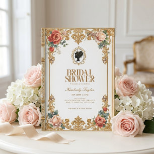 Invitación Libro de cuentos vintage nueva capítulo despedida