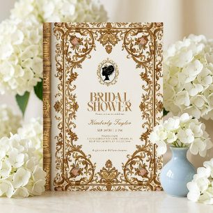 Invitación Libro de cuentos vintage nuevo capítulo Despedida