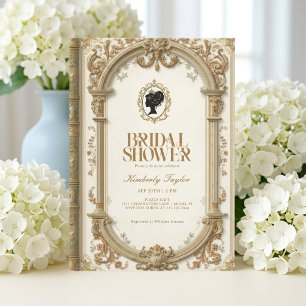 Invitación Libro de cuentos vintage nuevo capítulo Despedida 