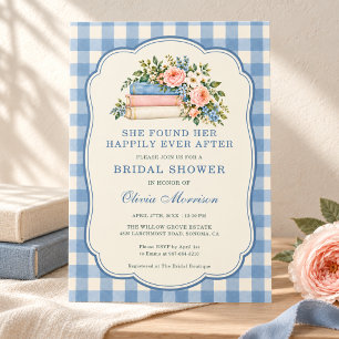 Invitación Libro de Despedida de Soltera Floral Happily Ever