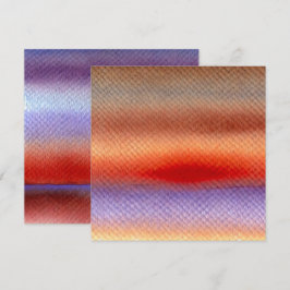 Invitación Libro de diapositivas de color de agua otoñal impr