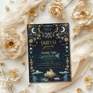 Invitación Libro de Fantasía Vintage Libro de Cuentos Despedi