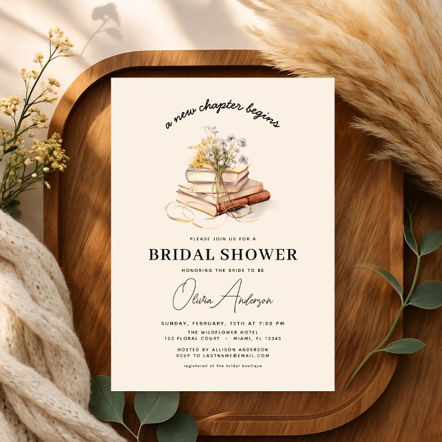 Invitación Libro de flores silvestres comienza nuevo capítulo (Subido por el creador)