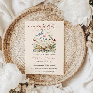 Invitación Libro de Flores Silvestres Comienza Nuevo Capítulo