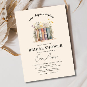 Invitación Libro de flores silvestres nuevo capítulo comienza