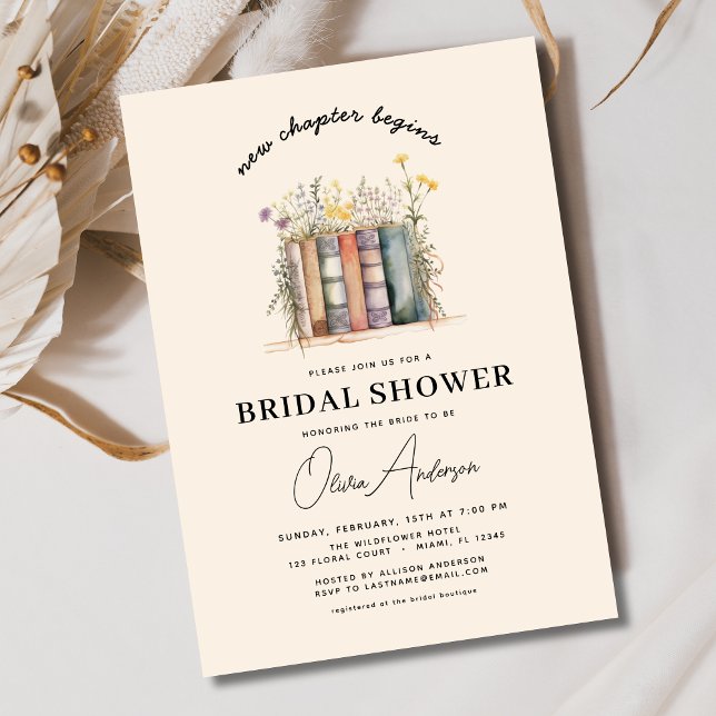 Invitación Libro de flores silvestres nuevo capítulo comienza (Subido por el creador)
