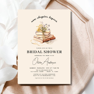 Invitación Libro de flores silvestres nuevo capítulo comienza
