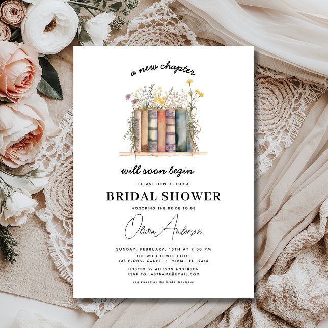Invitación Libro de flores silvestres nuevo capítulo comienza (Subido por el creador)