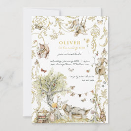 Invitación Libro de historias | Fiesta de cumpleaños de Woodl