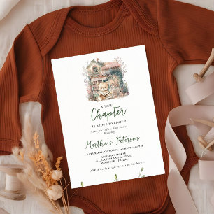 Invitación Libro de historias Un nuevo capítulo sobre Baby Sh