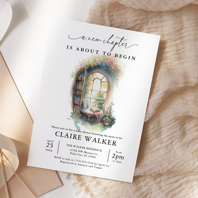 Invitación Libro de historias Un nuevo libro de capítulos Tem (Subido por el creador)