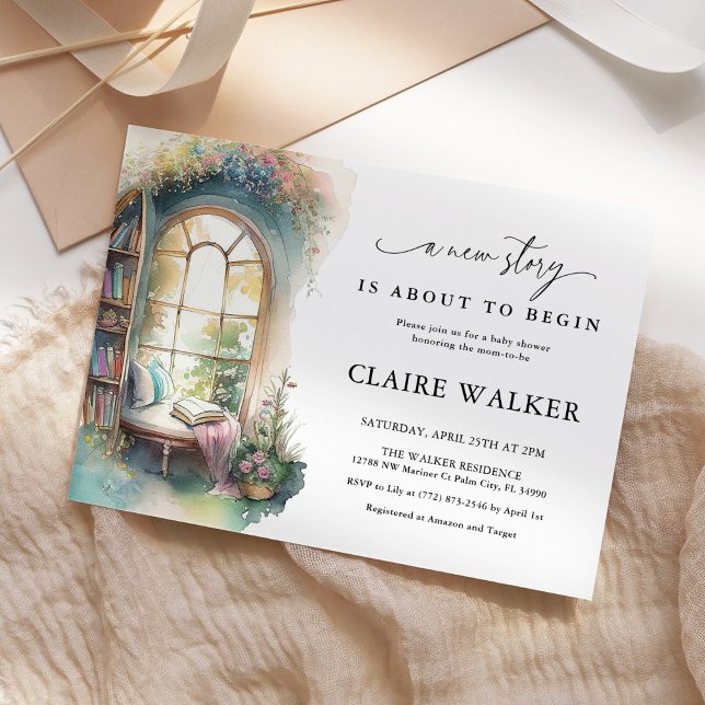 Invitación Libro de historietas Nuevo capítulo - Baby Shower  (Subido por el creador)