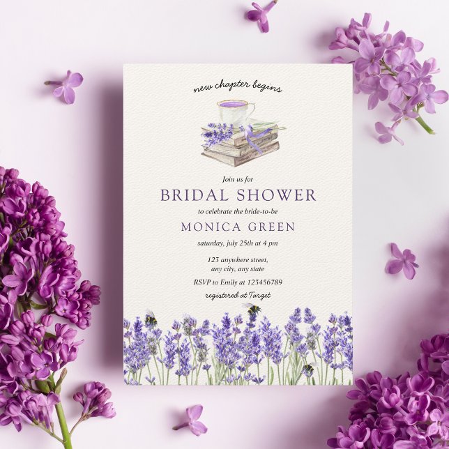 Invitación Libro de Lavanda Nuevo capítulo comienza ducha de  (Subido por el creador)