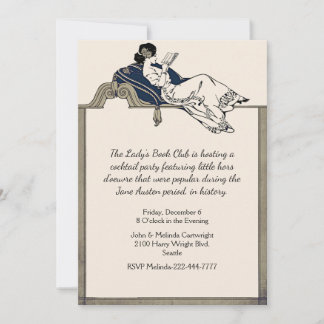 Invitación Libro de lectura de la dama de época