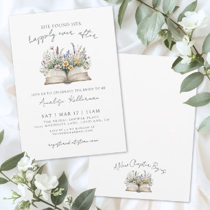 Invitación Libro de Novia Despedida de Soltera Wildflower Hap