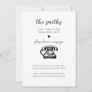 Invitación Libro de visitas de audio personalizable para boda