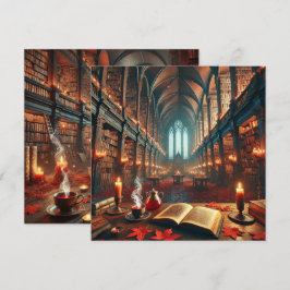 Invitación Libro gráfico de la biblioteca de Whimsigoth de ot