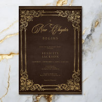 Libro marrón vintage Nuevo capítulo comienza ducha