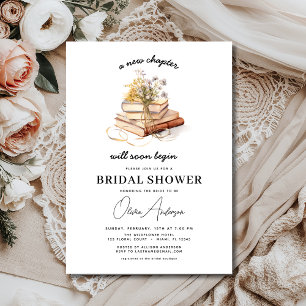 Invitación Libro Nuevo capítulo comienza ducha de novia con f