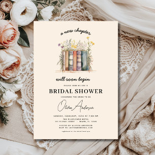 Invitación Libro Nuevo capítulo comienza ducha de novia con f