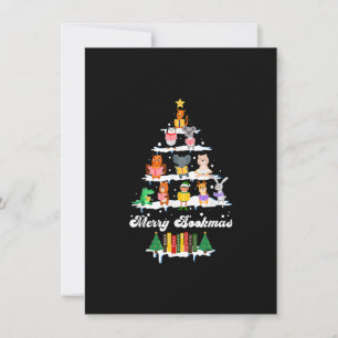 Invitación Libros bibliotecarios Lover Libros Árbol de Navida