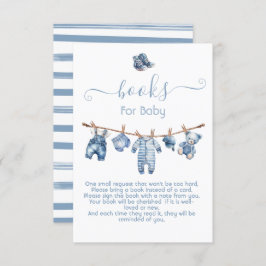 Invitación Libros Blue Jean Baby Denim para el bebé