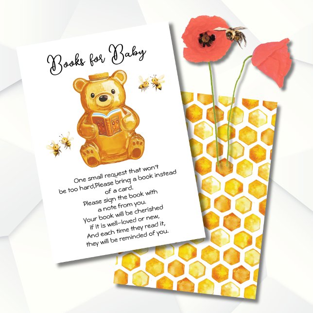 Invitación Libros de Baby Shower de Little Honey Bee para beb (Subido por el creador)