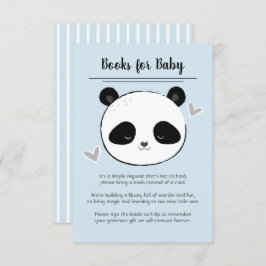 Invitación Libros de cara de panda linda para solicitud de be