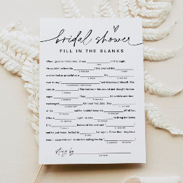 Invitación LIBROS DE ducha de novias, rellena las vacas