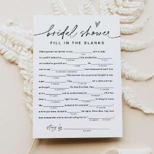 Invitación LIBROS DE ducha de novias, rellena las vacas