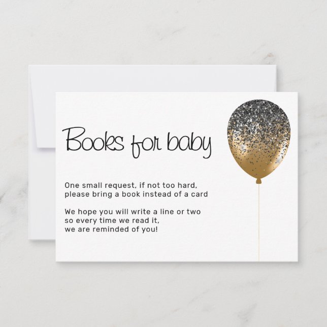 Invitación Libros de fiesta de cumpleaños para baby shower co (Anverso)