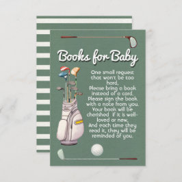 Invitación Libros de golf de Par-tee para la ducha para bebés