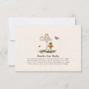 Invitación Libros De Hongos De Woodland Para Insectos De Baby