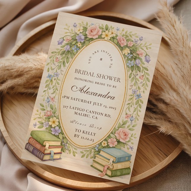 Invitación Libros de jardín de nuevo capítulo Despedida de so (Subido por el creador)