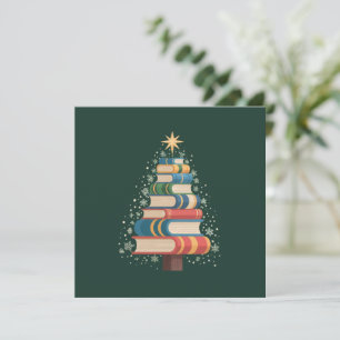 Invitación Libros de maestro de Navidad Árbol de Navidad Lect