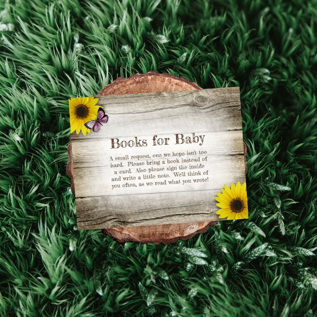 Invitación Libros De Mariposas Rosa De Girasol Para Baby Show (Subido por el creador)