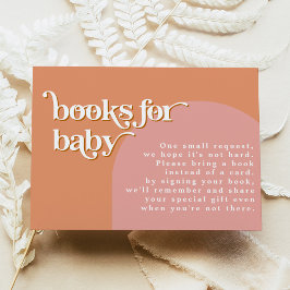 Invitación Libros de Naranja rosado de TRIXIE Retro 70 para t