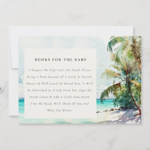 Invitación Libros De Palmeras Tropicales Para Baby Shower
