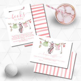 Invitación Libros de ropa de chica Preppy Golf para bebé