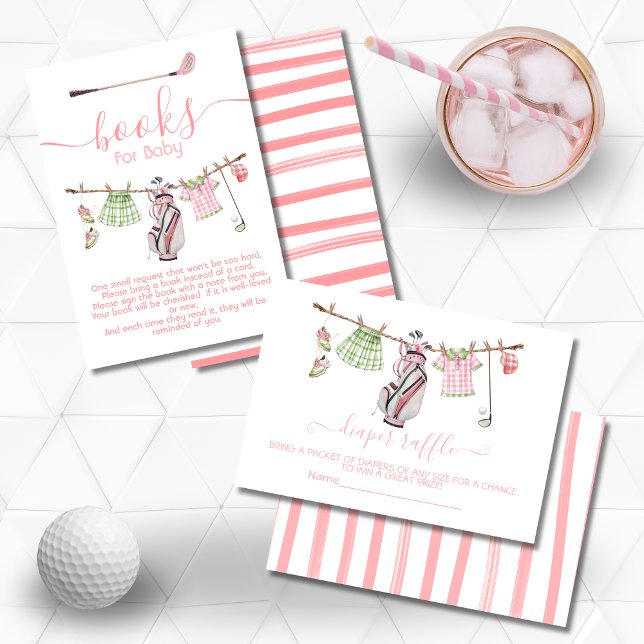 Invitación Libros de ropa de chica Preppy Golf para bebé (Subido por el creador)